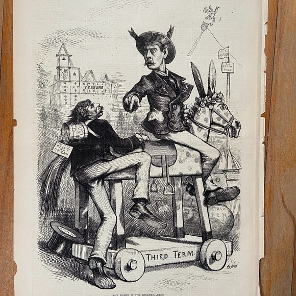 Harpers Weekly, Thomas Nast, Antique Print, Woodblock Engraving - Picture 1 of 5